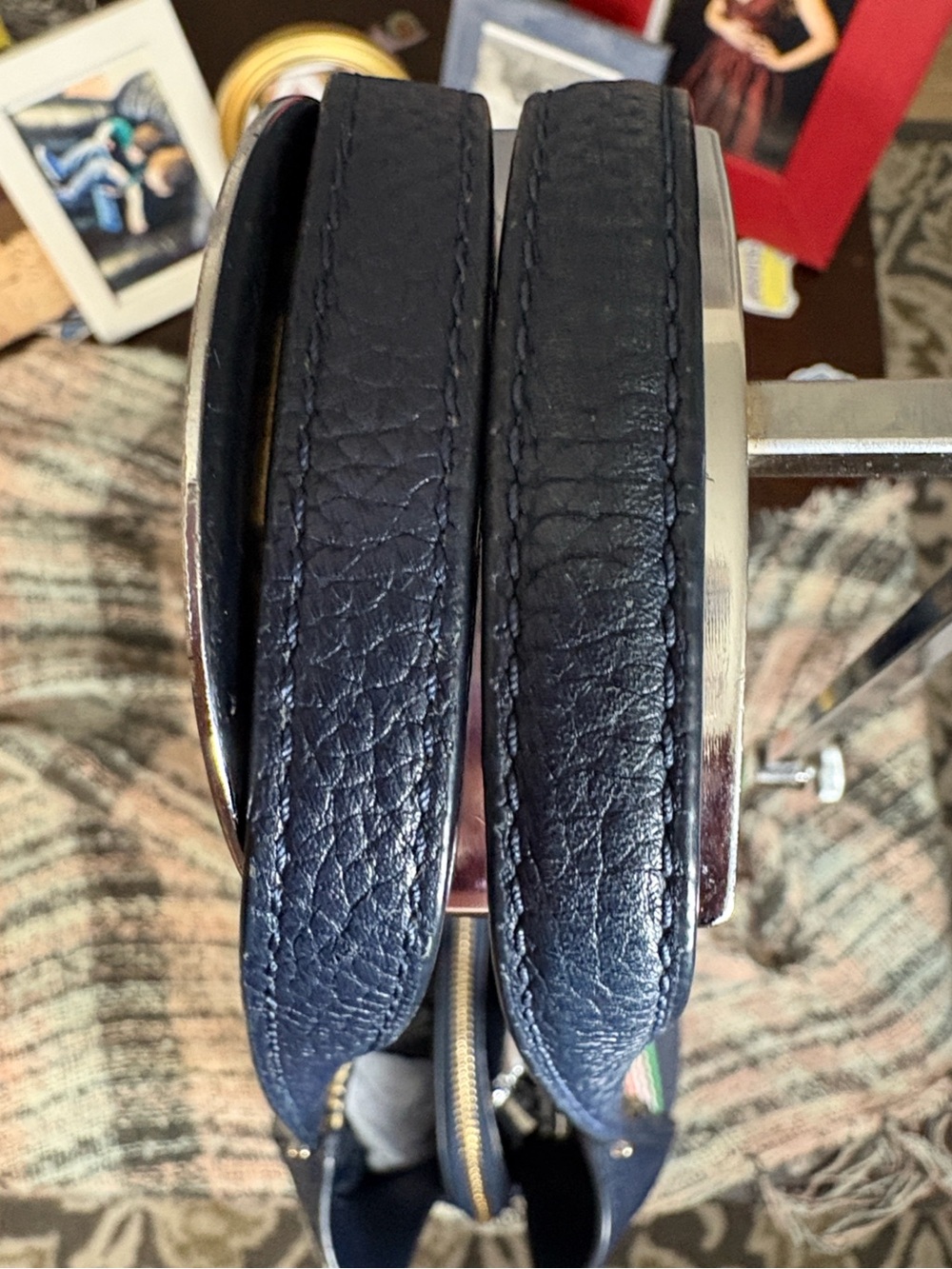 Kate Spade “Jackson Boardwalk Stripe” Shoulder Bag w/3 Compartments 11x12x4in - Picture 8 of 16